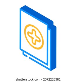 new file isometric icon vector. new file sign. isolated symbol illustration
