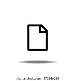 New File Thin Line Single Icon