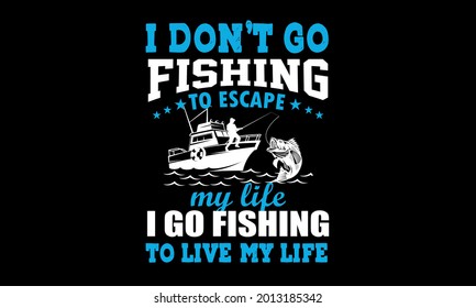 New Fishing T-shirt Design Template
