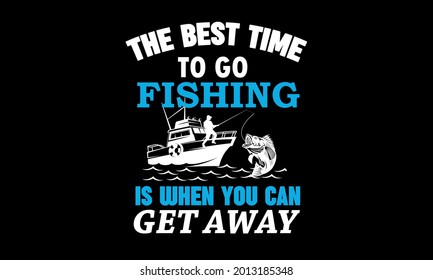 New Fishing T-shirt Design Template