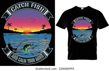 New Fishing T-shirt Design, New Fishing  Typography  T-shirt design.