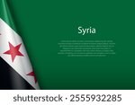 New Flag of Syrian Arab Republic, symbol of Syria