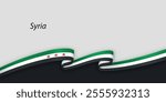 New Flag of Syrian Arab Republic, symbol of Syria