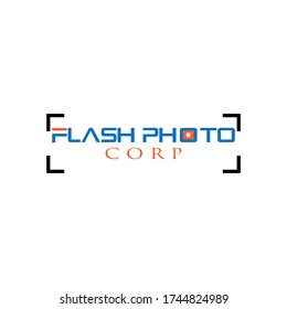 new flash photo corp logo design