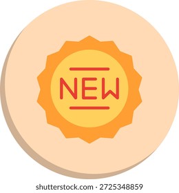 New Flat Circle Style Icon
