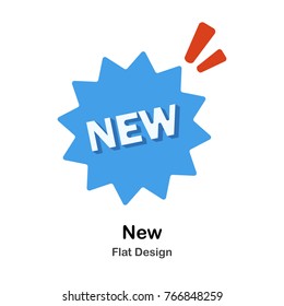 new flat illustration icon