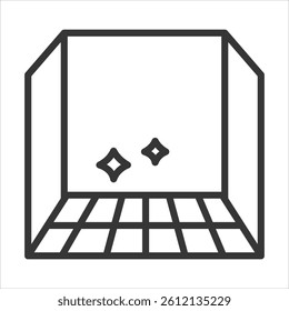 New Flooring Icon Vector Illustration Outline