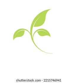 New Floral Eco Enviroment Icon And Logo Vector Design.