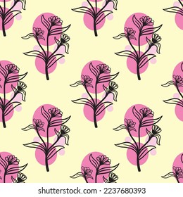 nuevo diseño de patrones florales con gráficos elegantes para el fondo y la tela