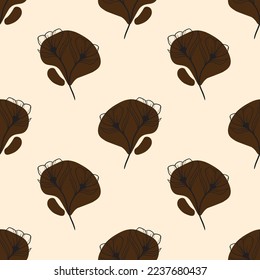 neues Blumenmuster-Design mit eleganter Grafik auf Hintergrund und Stoff