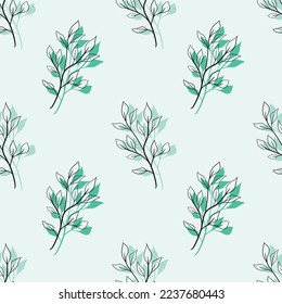 new floral pattern design with elegant graphic for background and fabric