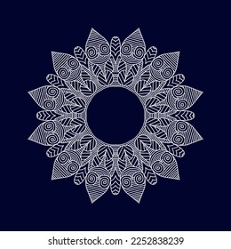 Neue Blumenmandala Kunstvektorgrafik