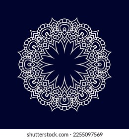 New flower mandala art vector illustration