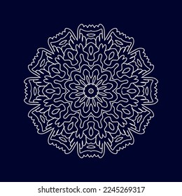 New flower mandala designs vector illustration