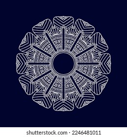 Neue Blumenmandala-Designs Vektorgrafik