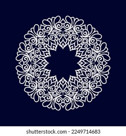 Neue Blumenmandala-Designs Vektorgrafik