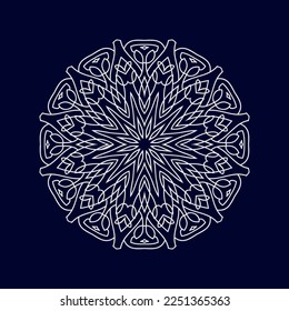 Nuevo diseño de mandala floral ilustración vectorial