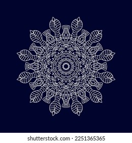 New flower mandala designs vector illustration