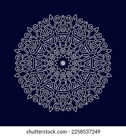 New flower mandala designs vector illustration