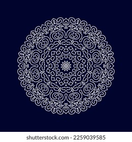 Nuevo diseño de mandala floral ilustración vectorial