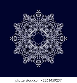 Nuevo diseño de mandala floral ilustración vectorial