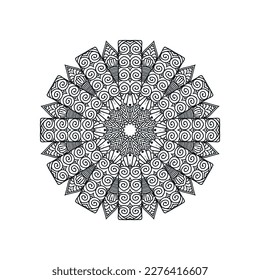 Neue Blumenmandala-Designs Vektorgrafik