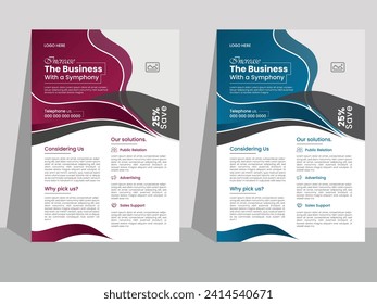 New Flyer Design, Professional Flyer For Corporate, Editable Eps File