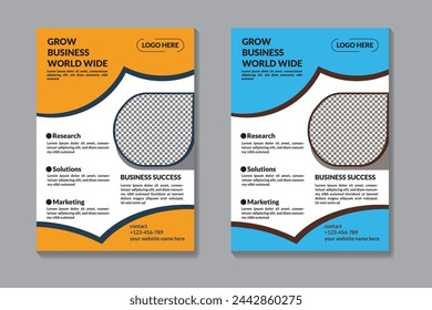 New flyer design template print ready