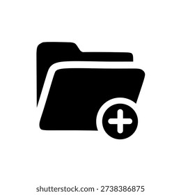 New Folder Creation Icon Add File Directory Symbol