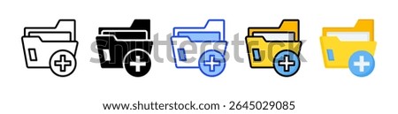 New Folder Icon Collection With Multiple Styles