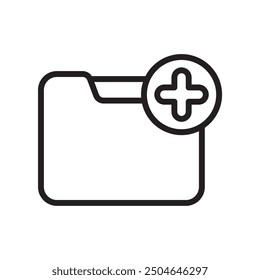 new folder icon design vector template