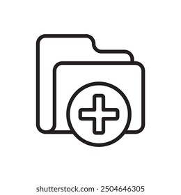 new folder icon design vector template