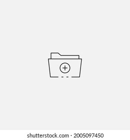 New folder icon sign vector,Symbol, logo illustration for web and mobile