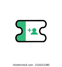 New follower voucher icon, sign or symbol suitable to use for marketplace, website, or promotion activity