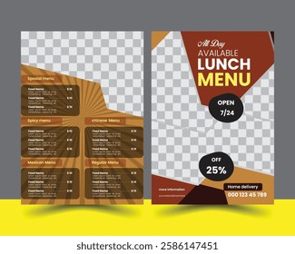 NEW FOOD MENU FLYER TEMPLATE