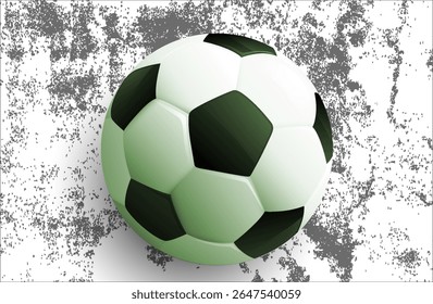 A new football over a darg grunge background. Vector ilustration