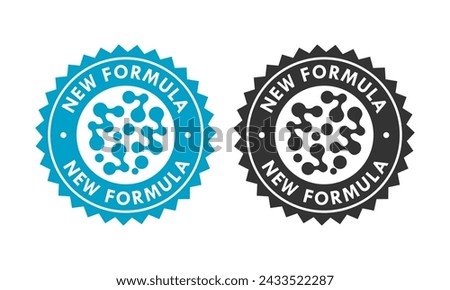 New formula design logo template illustration