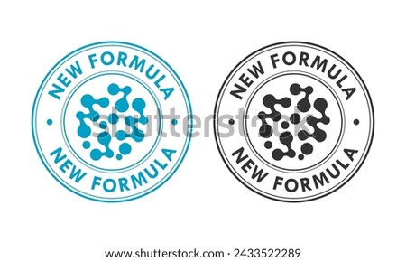 New formula design logo template illustration