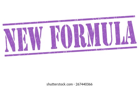 New formula grunge rubber stamp on white background, vector illustration