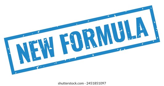 New formula ink grunge stamp isolated on white background. Vector imprint for cosmetics and skin care products, business design element