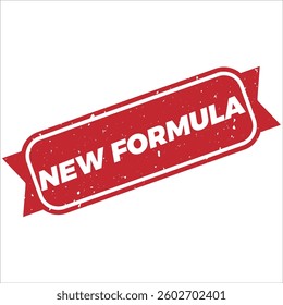 New Formula round stamp icon grunge distressed style.