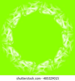 The new frame of abstract glowing haze. Symmetrical abstract pattern of light spots and streaks. Decorative ornament backdrop. Grunge neon background. Light painting. Memphis style for fashion