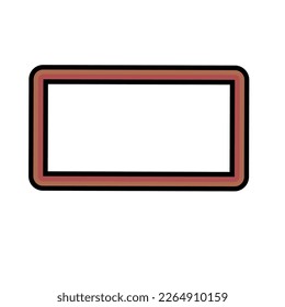nueva ilustración del vector de marco en fondo blanco 