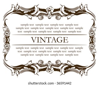 new frame vintage. Vector illustration