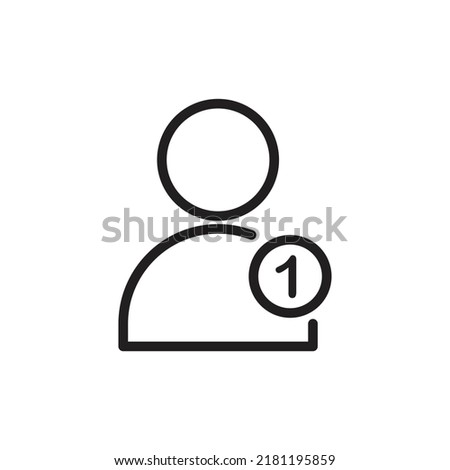 New friend request notification icon design. vector illustration