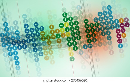 New future technology concept abstract background for business solution