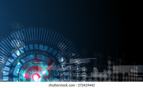 New future technology concept abstract background for business solution