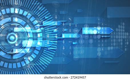 New future technology concept abstract background for business solution