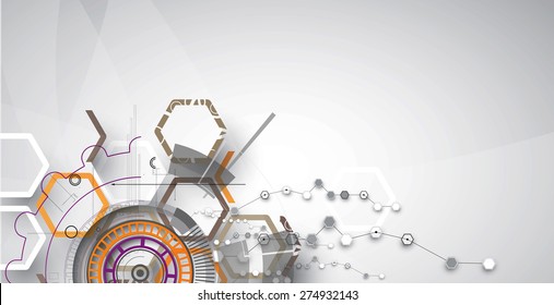 New future technology concept abstract background for business solution