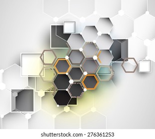 New Future Technology Concept Abstract Background Stock Vector (Royalty ...